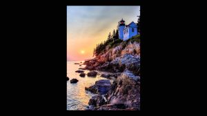 Bass Head Lighthouse at Sunset